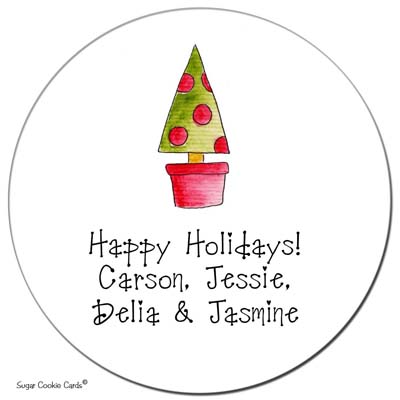 Sugar Cookie Gift Stickers - Spotty Tree Sugar Cookie Gift Stickers - Spotty Tree
